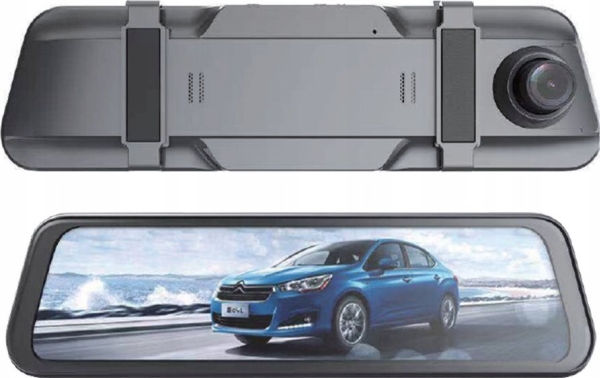 Full Sensor Kørespejl Dvr911 Med Bakkamera Grå - Hurtel Dashcam  - 5907769308604