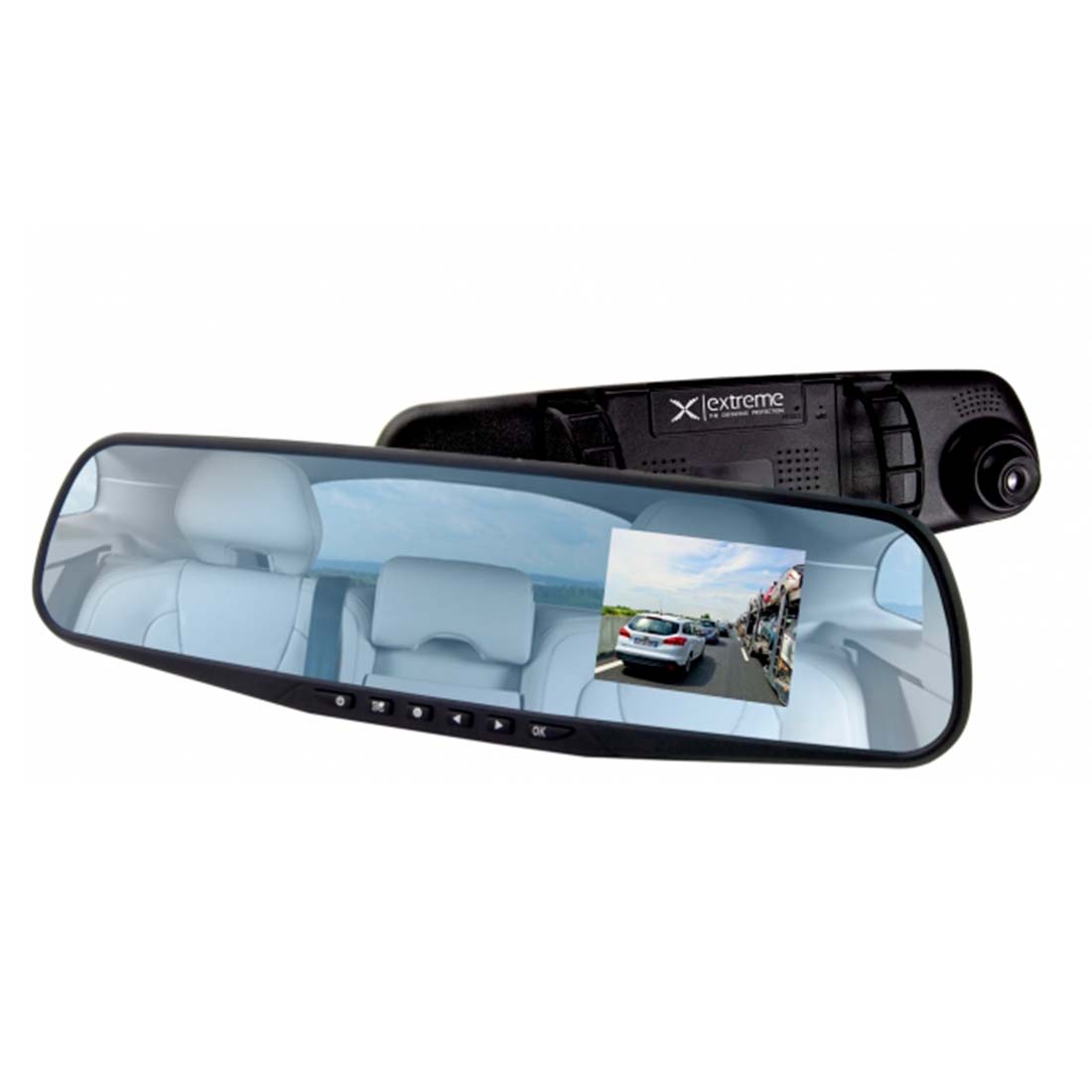 Bakspejl Med Kamera Dashcam Bakkamera 1080p - Dashcam  - 5901299958483