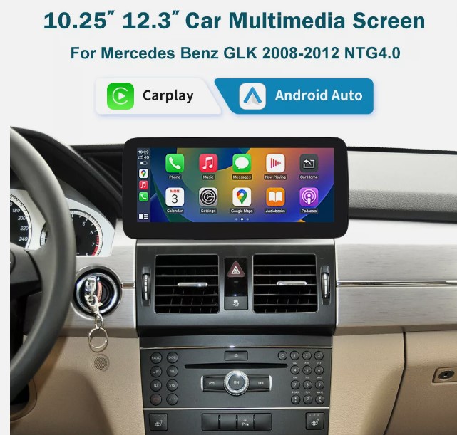 Multimedia Touch Screen Carplay Til Mercedes Glk Ntg4 årgang 2008 2012